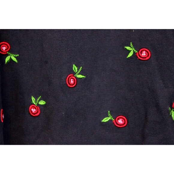 NEW 2006 Gymboree Cherry Pie Shirt sz 6 Fruit Embroidered Ribbon Sqaure Neck - Picture 4 of 9